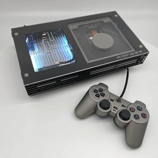 PS2 Fat - Customized - Gray and Black image 1