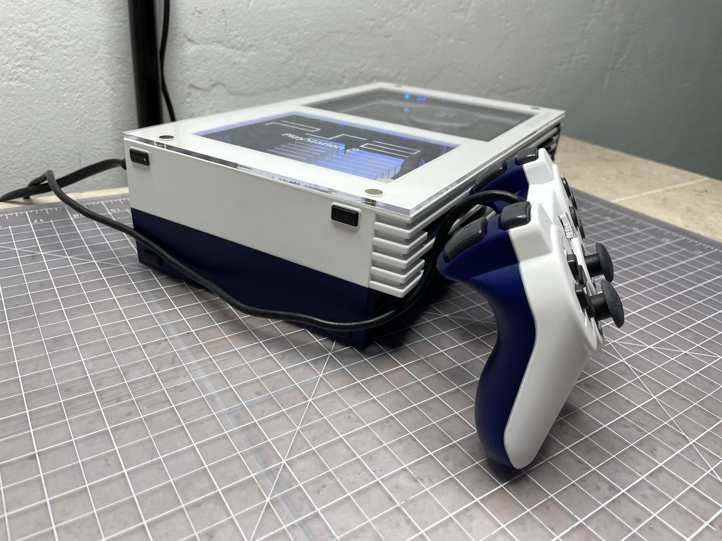 PS2 Fat - Customized - White and Blue image 9