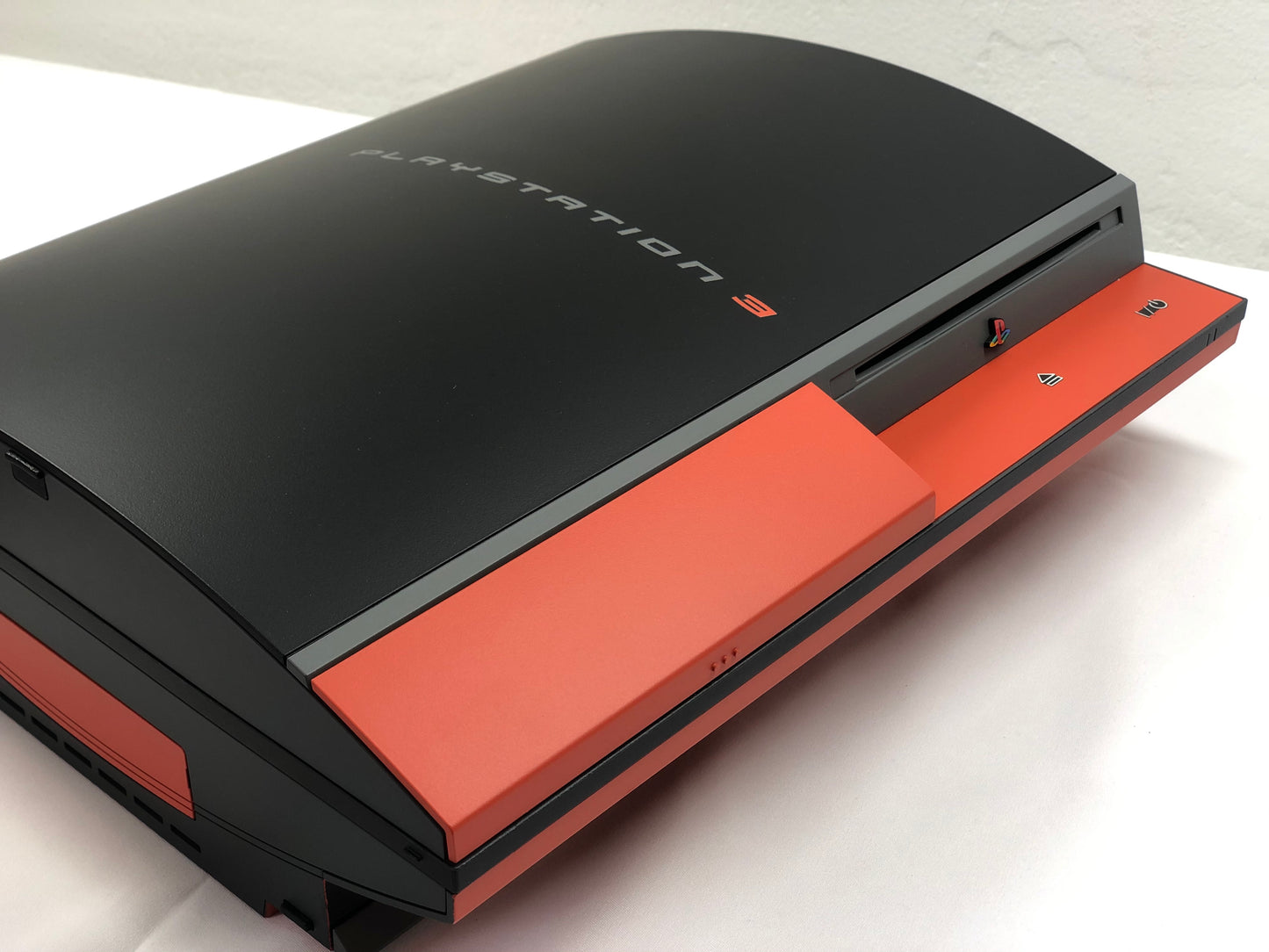 PS3 Fat - Customized - Black and Orange - NO backwards image 11