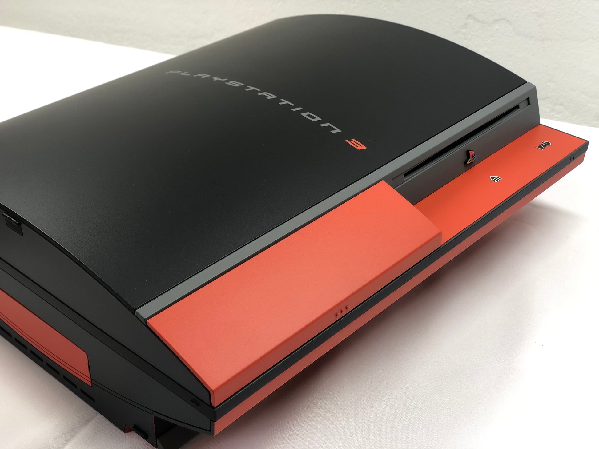 PS3 Fat - Customized - Black and Orange - NO backwards image 11