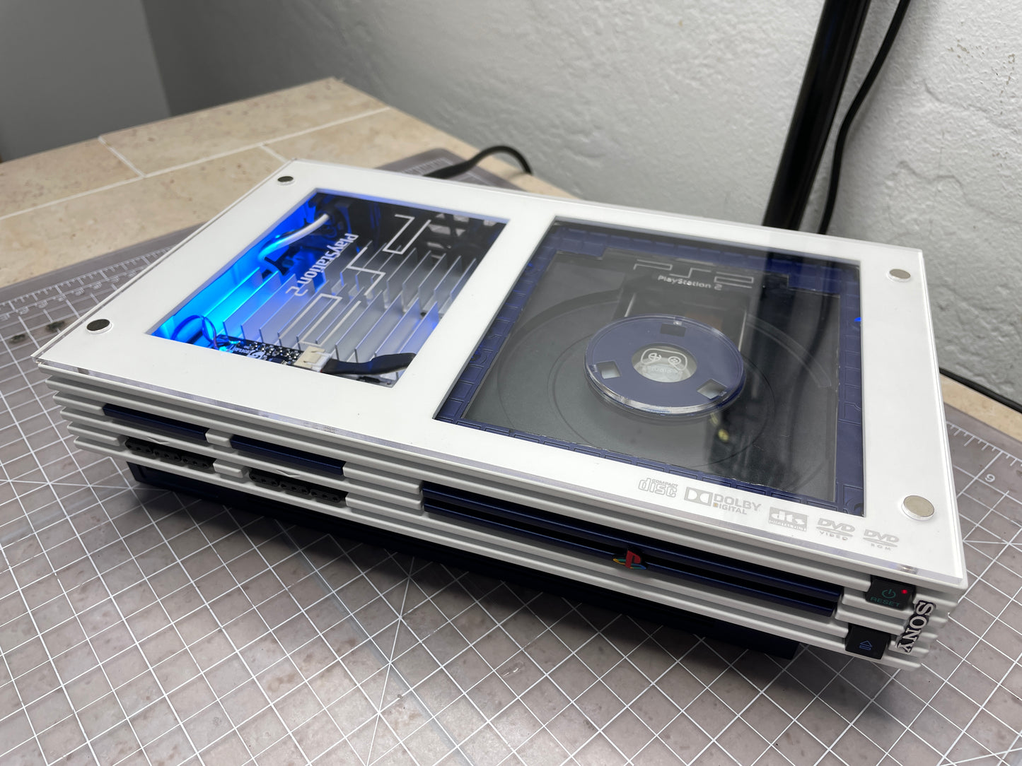 PS2 Fat - Customized - White and Blue image 4