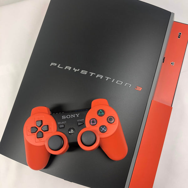 PS3 Fat - Black and Orange - NO backwards