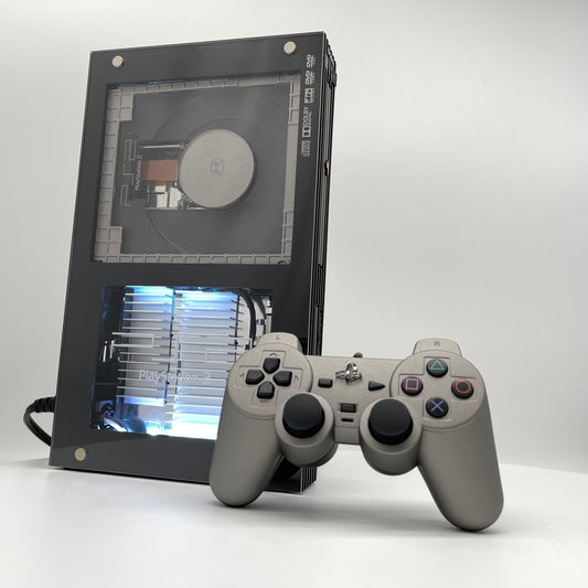 PS2 Fat - Customized - Gray and Black image 0