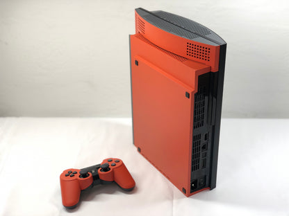 PS3 Fat - Customized - Black and Orange - NO backwards image 9