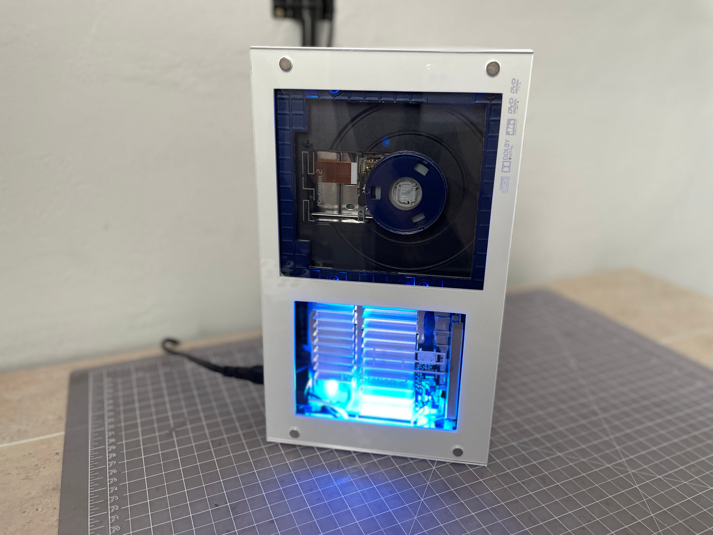 PS2 Fat - Customized - White and Blue image 2
