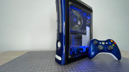 Xbox 360 - Customized - Black and Blue image 1