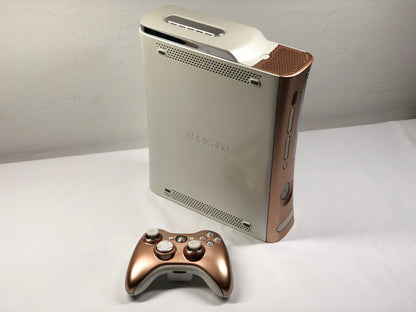 Xbox 360 - Customized - Rose Gold and White image 1