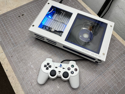 PS2 Fat - Customized - White and Blue image 3