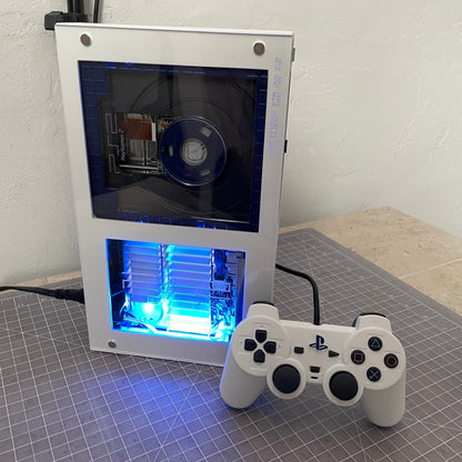 PS2 Fat - Customized - White and Blue image 0